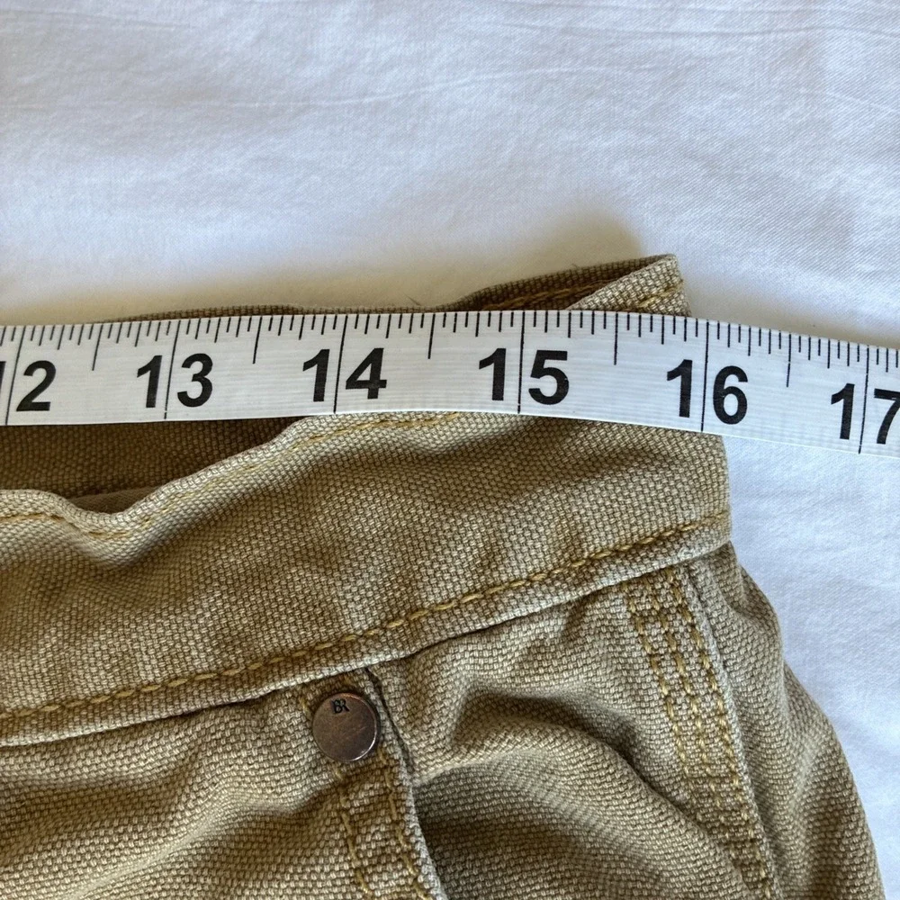 Banana Republic Carpenter Pants Mens 32x32* Double Knee Canvas Workwear Beige